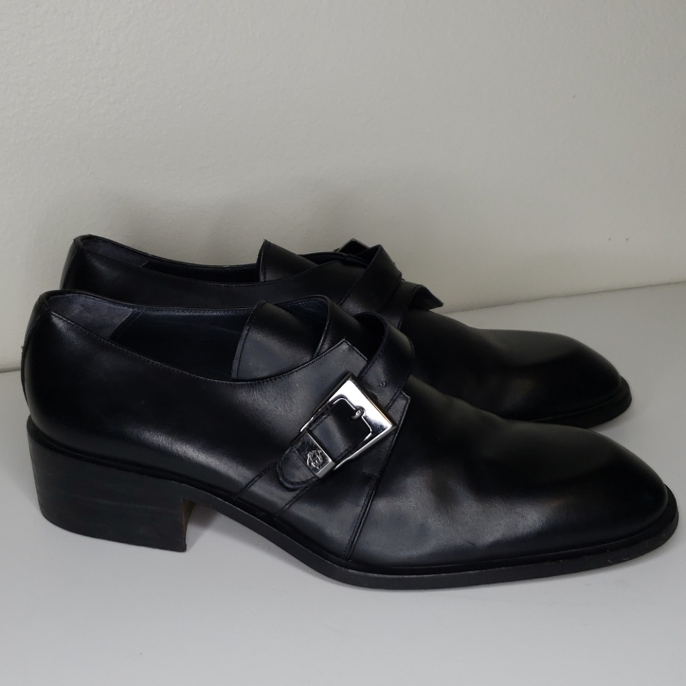 Gianni Versace Leather Monk Strap Derby Shoe